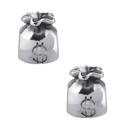 Bead money bag made of surgical steel