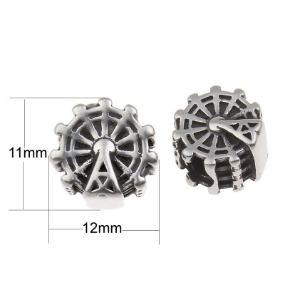 Surgical steel large bead