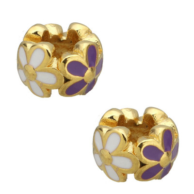 Surgical steel bead in gold plating