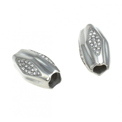 Magnetic closing of 6mm draw-through in stainless steel