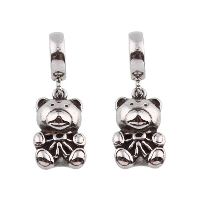 Surgical steel teddy bear pendant