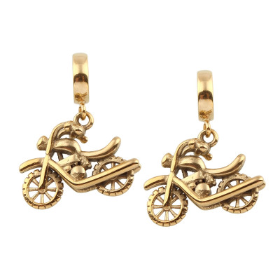 Surgical steel motorcycle pendant loop