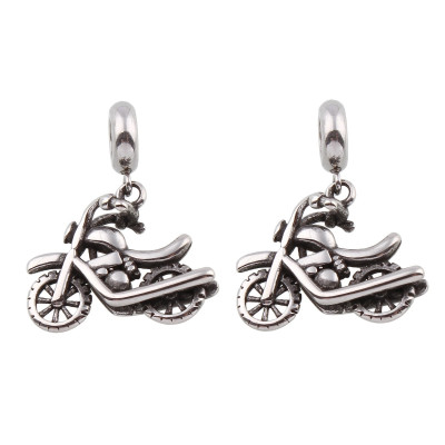 Surgical steel motorcycle pendant loop