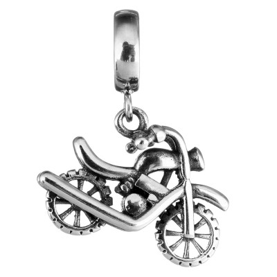 Surgical steel motorcycle pendant loop