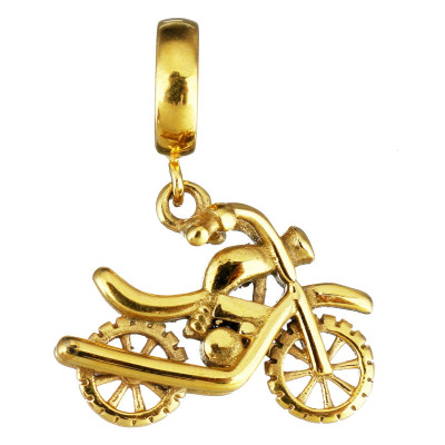 Surgical steel motorcycle pendant loop