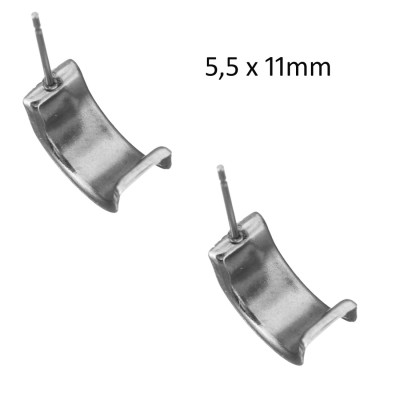 Surgical steel bowl with size 5,5 x 11mm