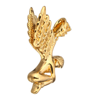 Kneeling angel pendant made of surgical steel