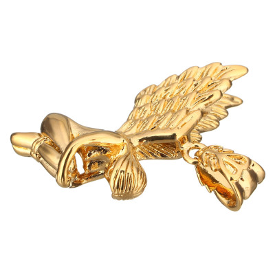 Kneeling angel pendant made of surgical steel