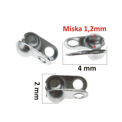 Kalota malá miska 1,2mm z chirurgické oceli