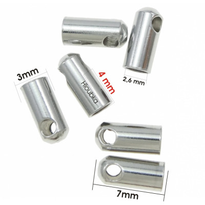 Koncovka 2,5mm z chirurgické oceli