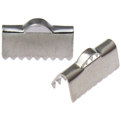 Stainless Steel Ribbon Crimp 13mm