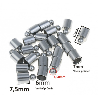 6mm surgical steel end piece