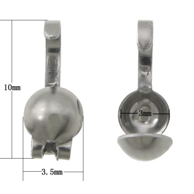 Kalota miska 3mm chirurgická ocel zadní otevírání