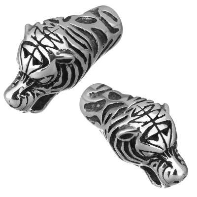 Solid tiger head end made of surgical steel