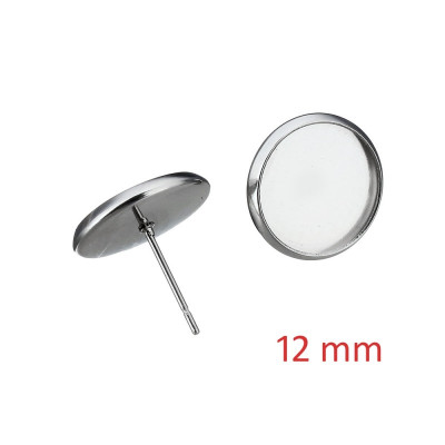 Surgical steel 12mm round bed