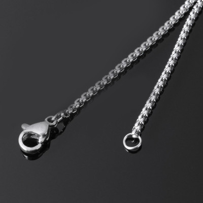 Chain with square links type Veneziana surgical steel