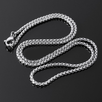 Chain with square links type Veneziana surgical steel