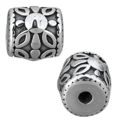 Bead rolling pin with surgical steel ornaments