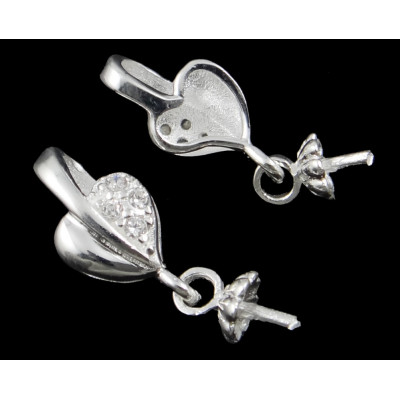 Pearl for attaching pearl AG 925