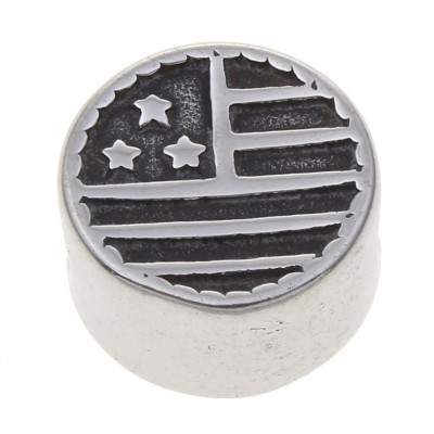 Bead with inscription I love New York, surgical steel