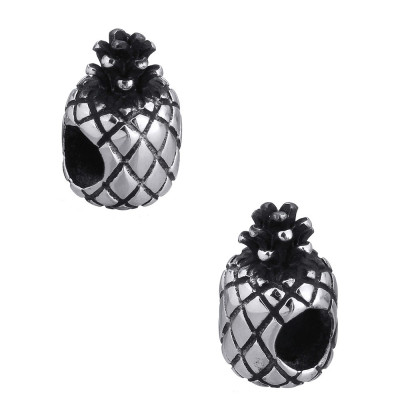 Surgical steel pineapple bead
