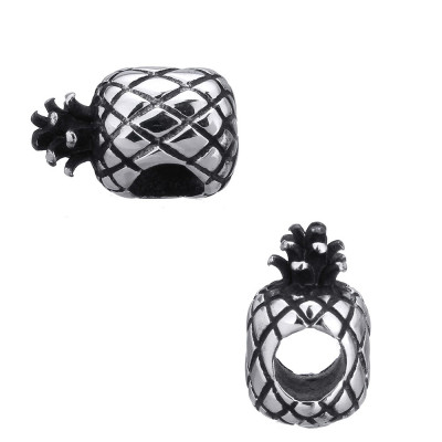 Surgical steel pineapple bead