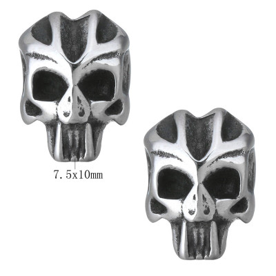 Bead skull made of surgical steel