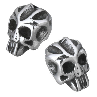 Bead skull made of surgical steel
