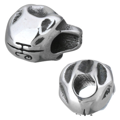 Bead skull made of surgical steel