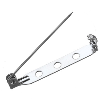 Stainless steel brooch findings 33 x 6.5mm