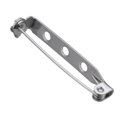 Stainless steel brooch findings 33 x 6.5mm