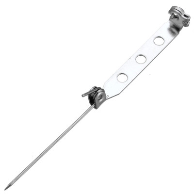 Stainless steel brooch findings 33 x 6.5mm