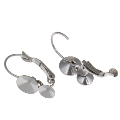 Lever Back earrings for rivoli stainless steel