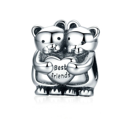 Bead AG 925/1000 with the inscription Friends