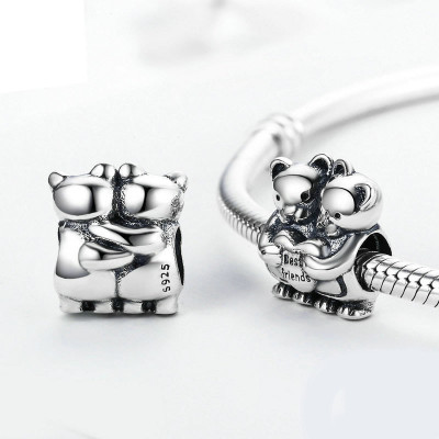 Bead AG 925/1000 with the inscription Friends