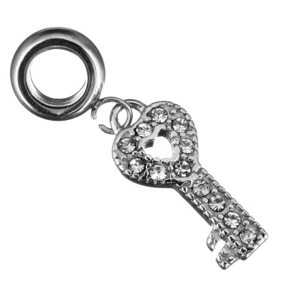 Surgical steel key ring pendant