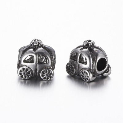 Surgical steel carriage bead