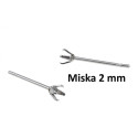 puzeta z chirurgické oceli o velikosti 2mm