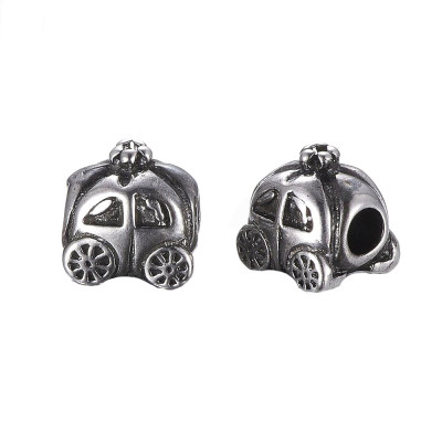 Surgical steel carriage bead