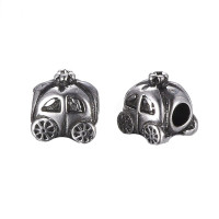 Surgical steel carriage bead
