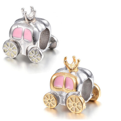 Surgical steel carriage bead in many colors