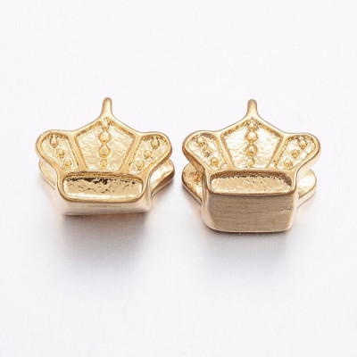 Bead royal crown of surgical steel