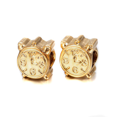 Bead alarm clock in surgical steel in two color variants