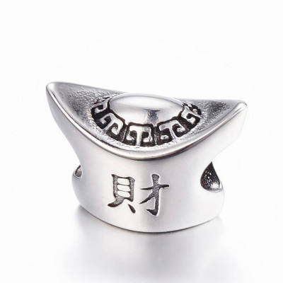 Surgical steel large bead