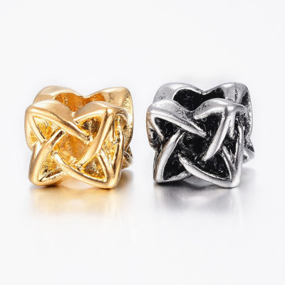 Surgical steel large bead