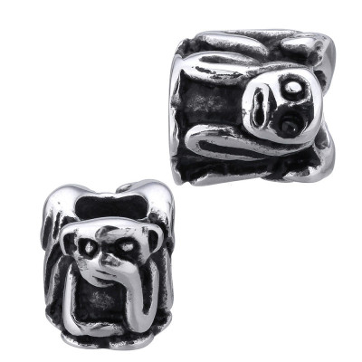 Large bead with surgical steel