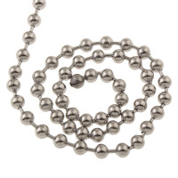 Kuličková řetízkovina 4mm z chirurgické oceli
Na kartě - Cerifikáty ke stažení je k dispozici nový protokol o zkoušce 
 bez galvanizace /vzorek 1/
zlatá galvanizace /vzorek 2/
