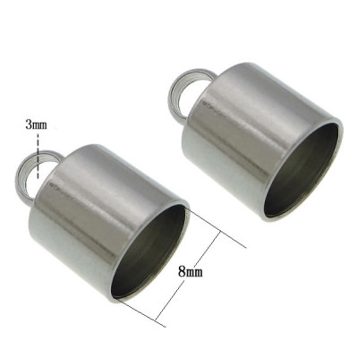 Smooth tip 8mm of surgical steel