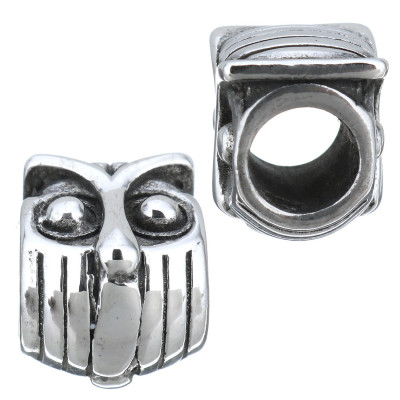 Surgical steel bead owl