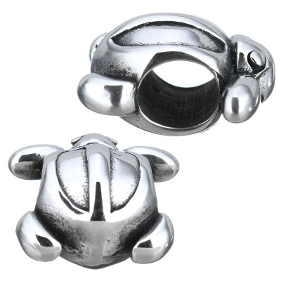 Bead turtle from surgical steel